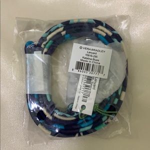 NEW Vera Bradley lanyard katalina blues